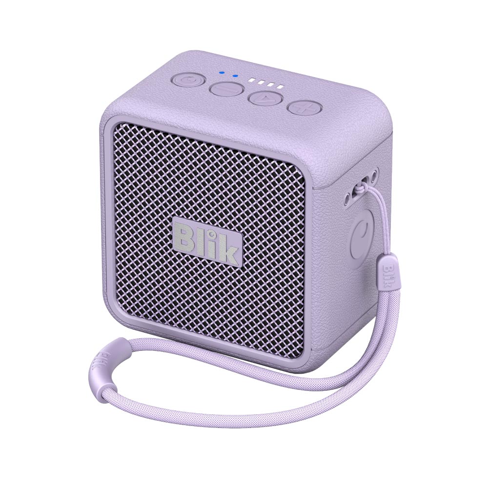 Parlante Bluetooth Blik BassGo 15W IPX6 19H TWS Lila