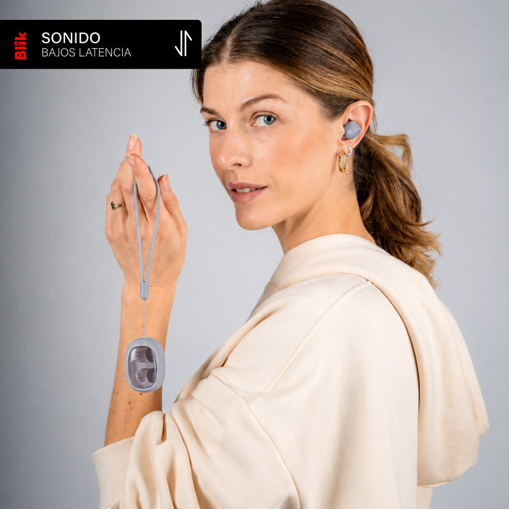 Audífonos Bluetooth Blik Buds80 30H IPX4 Gris