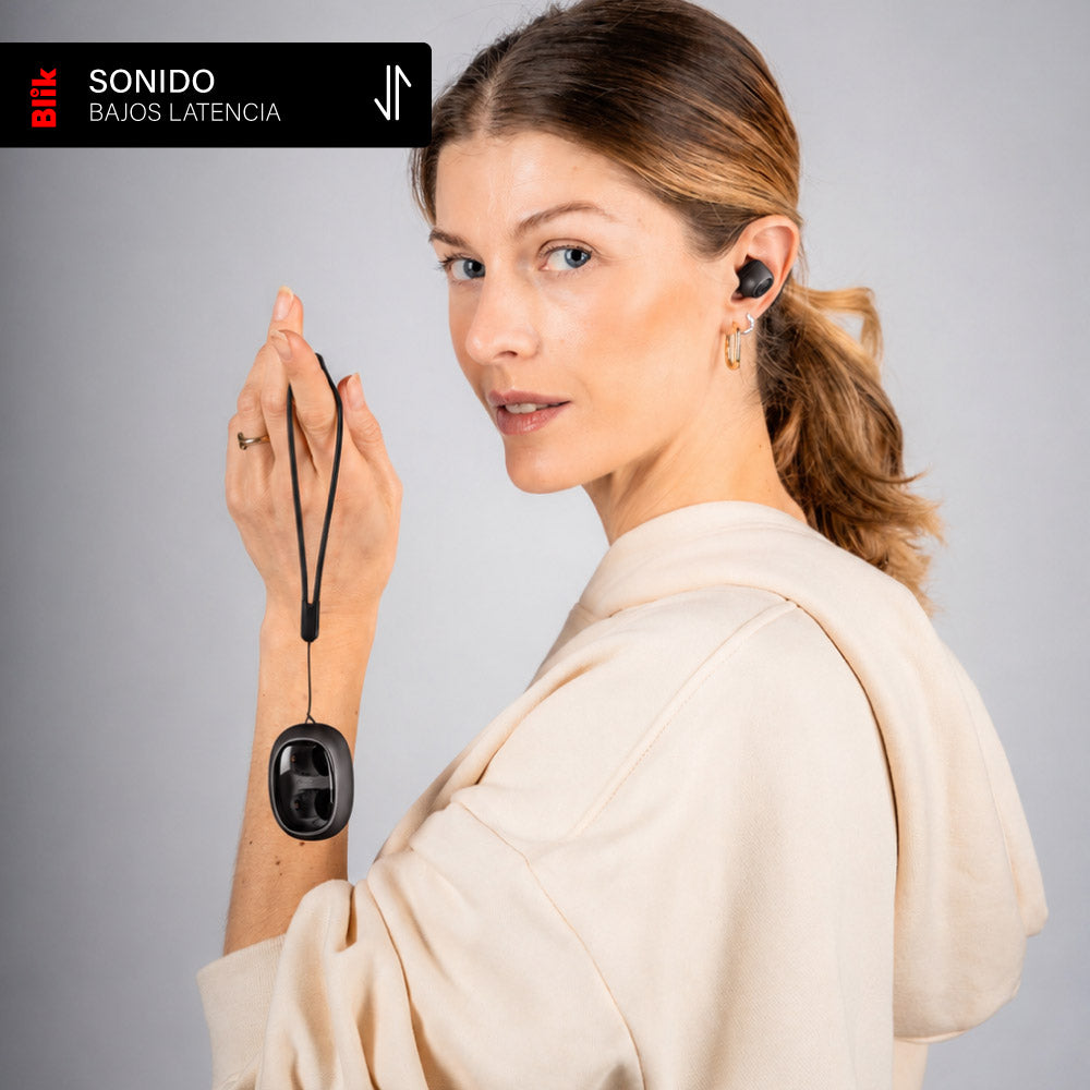 Audífonos Bluetooth Blik Buds80 30H IPX4 Negro