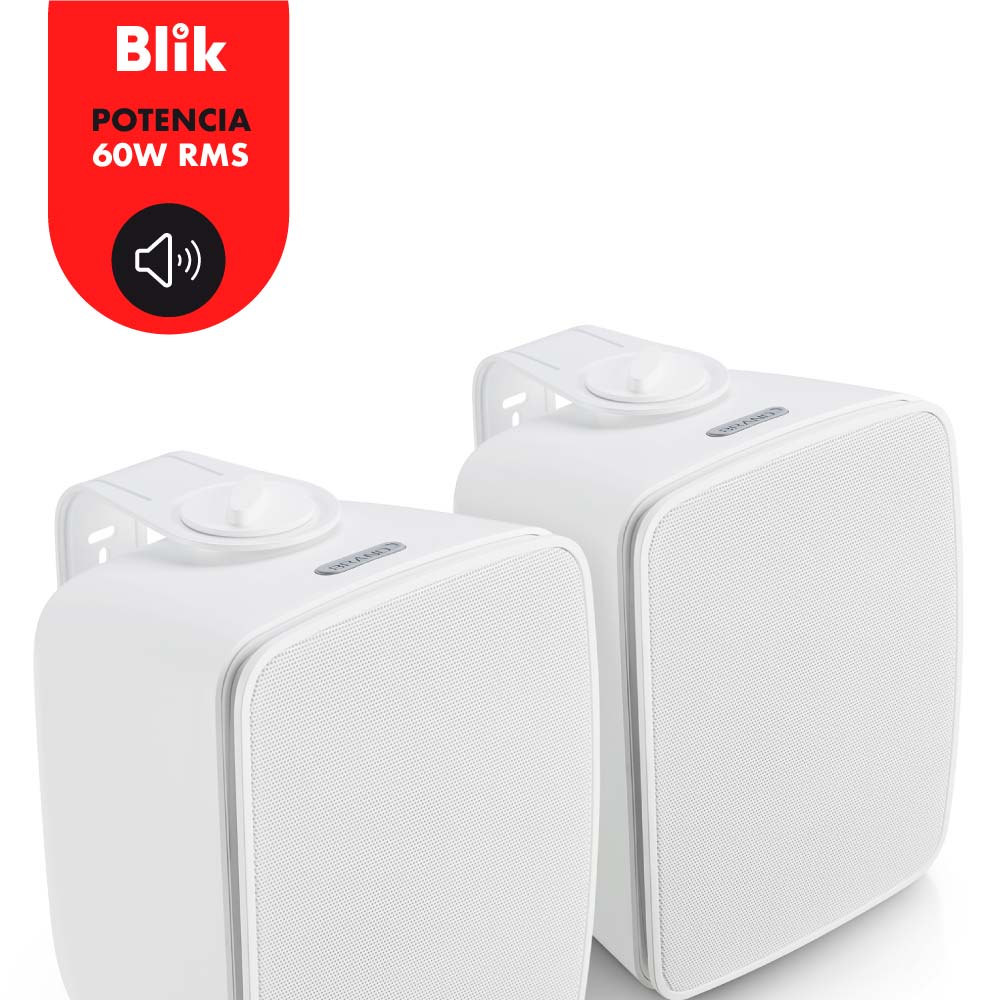 Par parlantes pasivos Blik Fidelity Blanco 60W