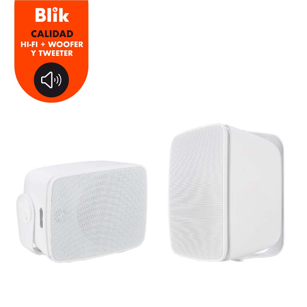 Par parlantes pasivos Blik Fidelity Blanco 60W