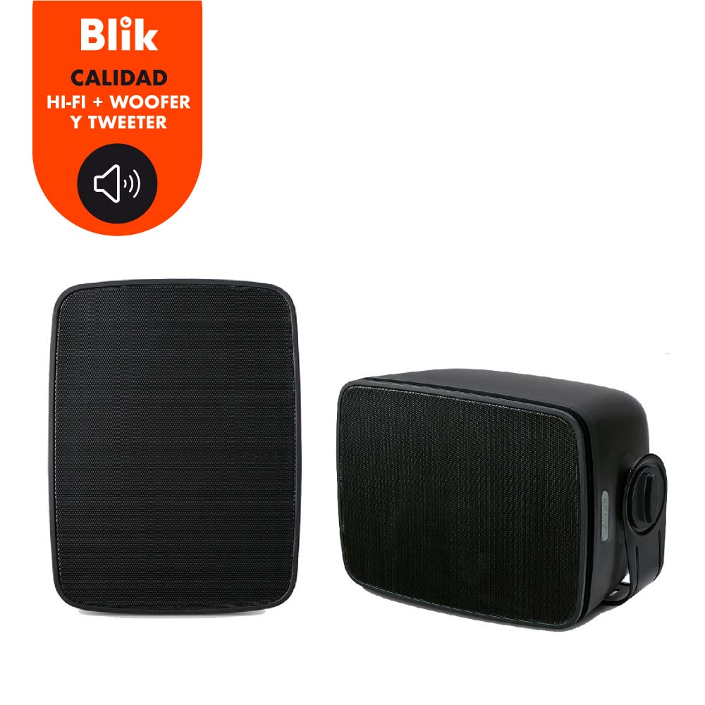 Par parlantes pasivos Blik Fidelity Black 60W