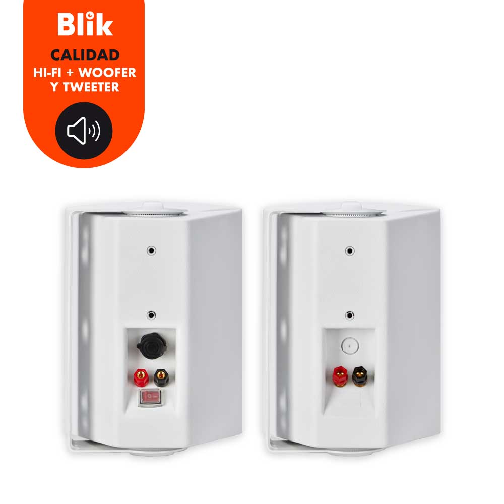 Par parlantes pasivos Blik Fidelity2 Blanco 60W