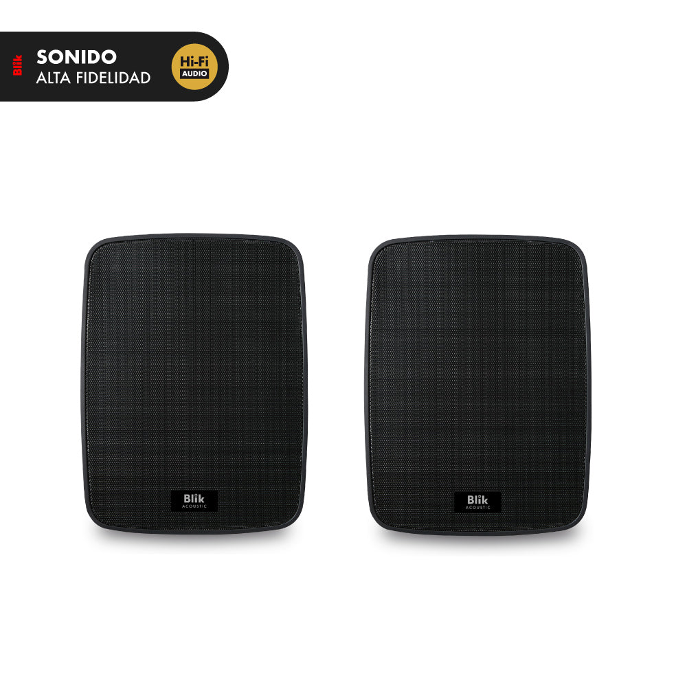 Parlantes de Instalación Activos Bluetooth Blik Fidelity Negro 60W