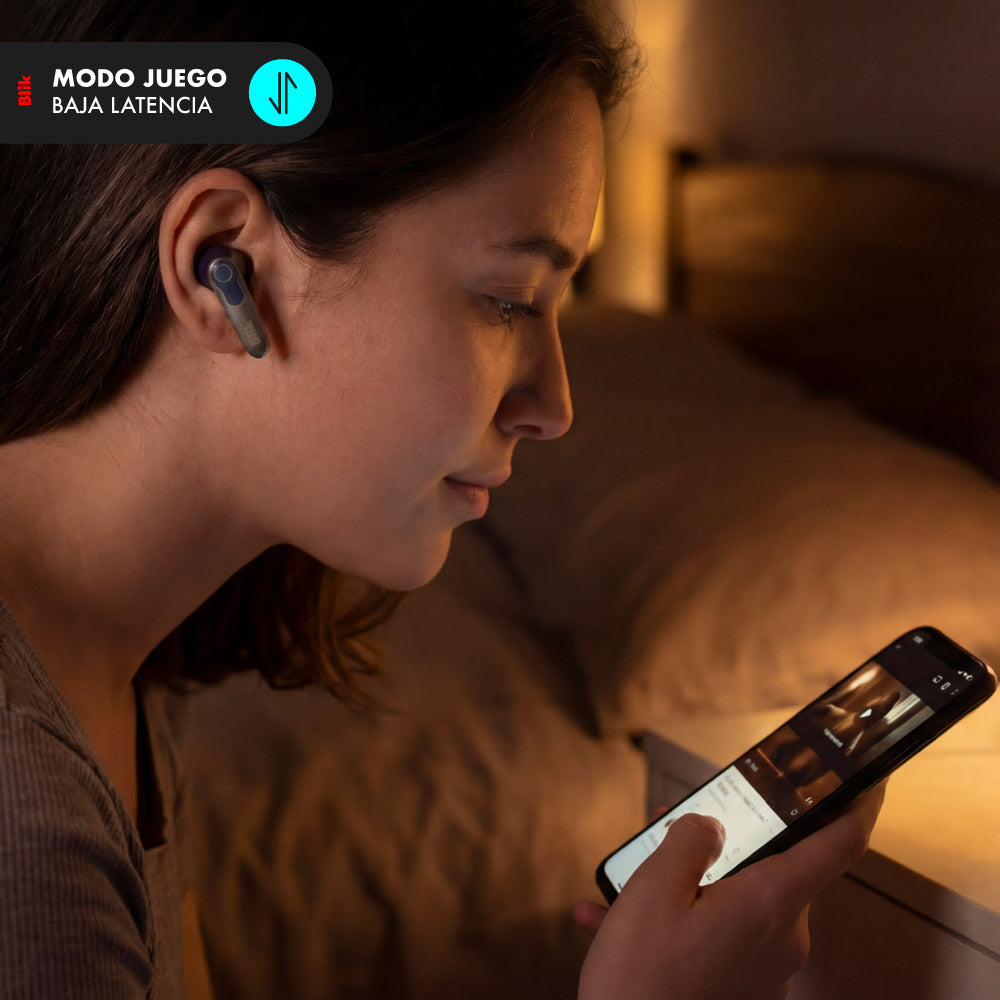 Audifonos Bluetooth Blik Game-X Baja Latencia 30 hrs