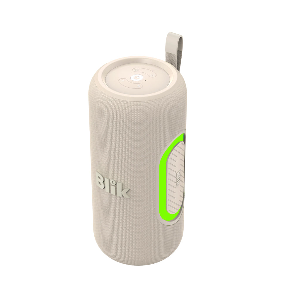 Parlante Bluetooth Portátil Blik Hypebass40 40W IPX5 8 Hrs Crema