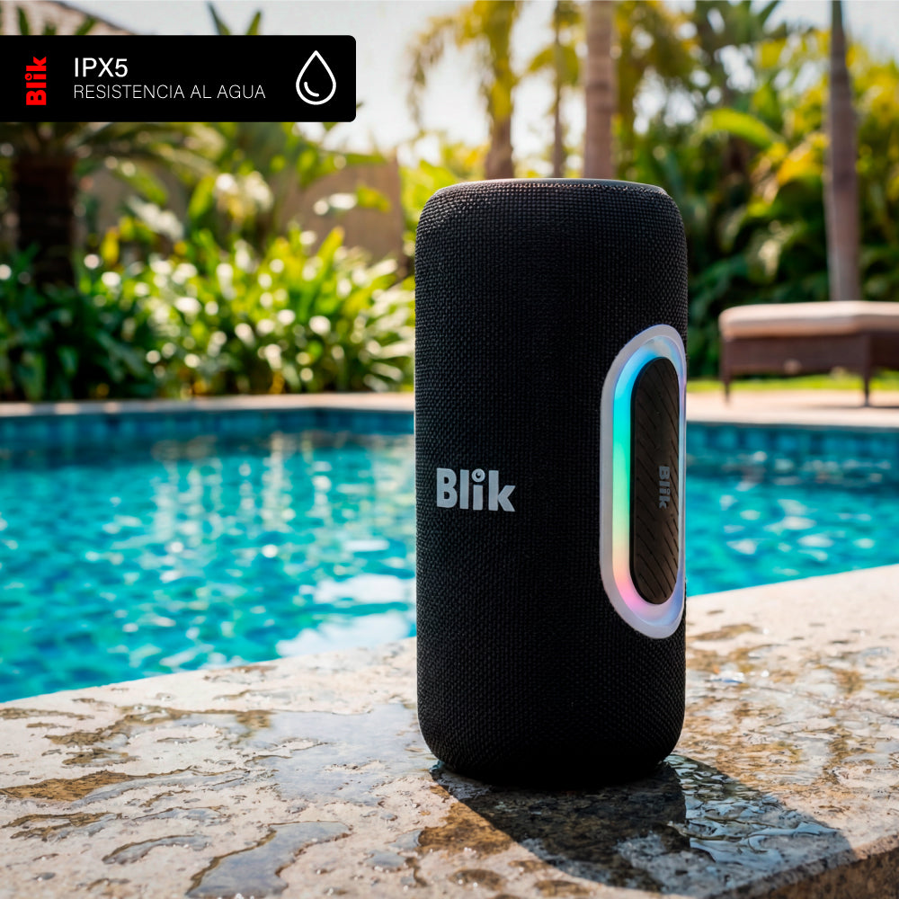 Parlante Bluetooth Portátil Blik Hypebass40 40W IPX5 8 Hrs Crema