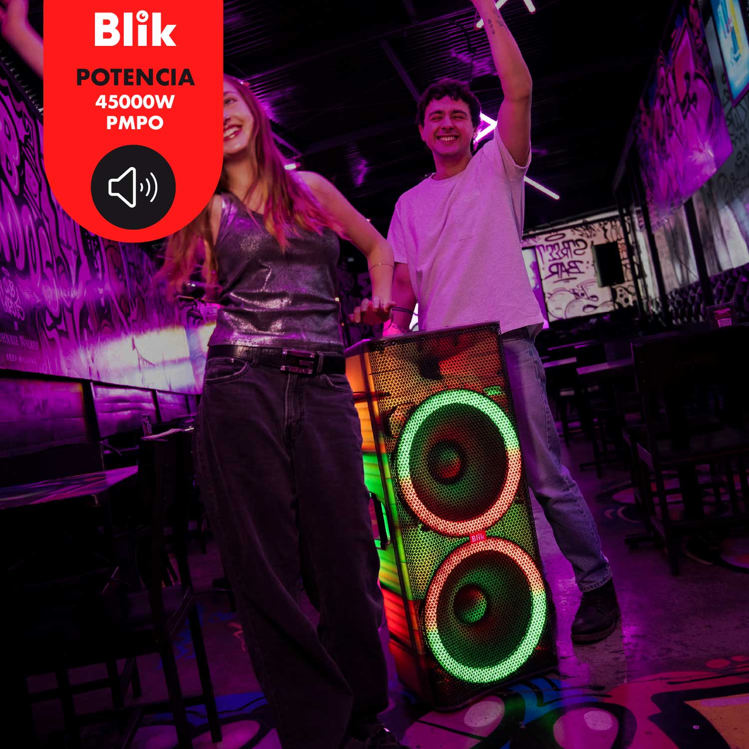 Parlante Karaoke Blik Light360