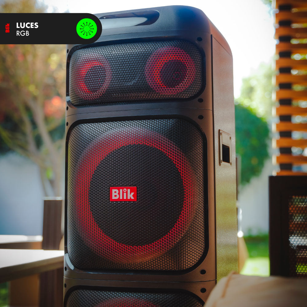 Parlante Bluetooth Karaoke Con Microfono Blik Lightup600
