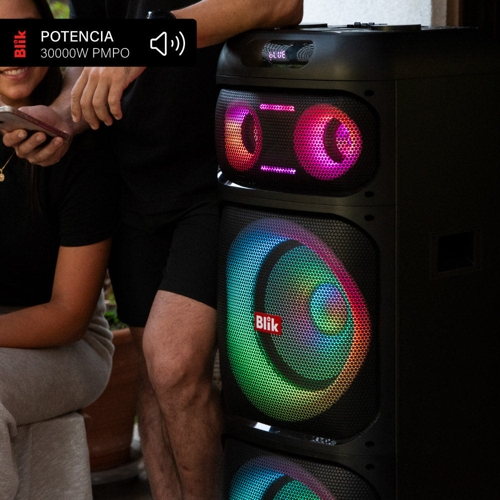 Parlante Bluetooth Karaoke Con Microfono Blik Lightup700