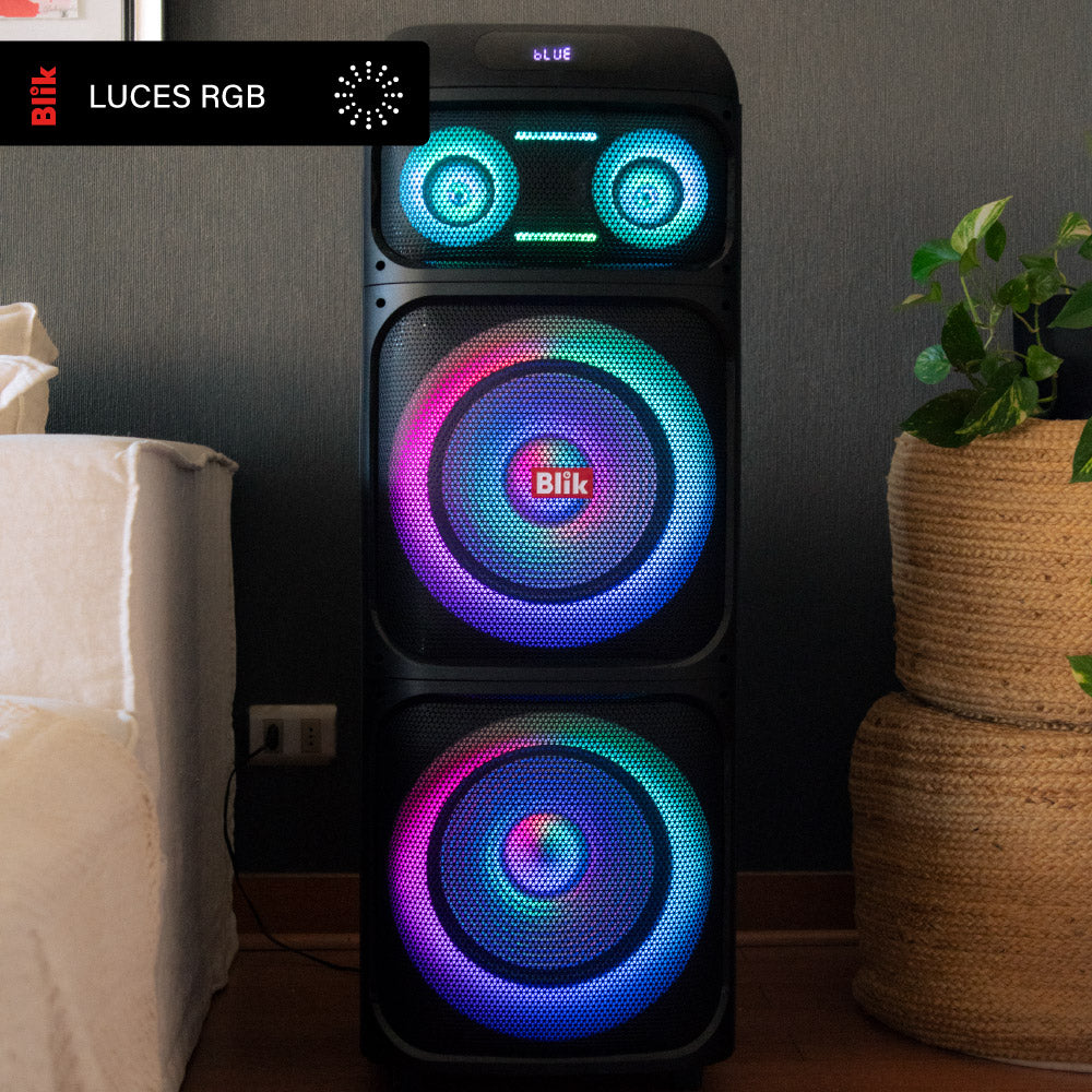 Parlante Bluetooth Karaoke Con Microfono Blik Lightup700