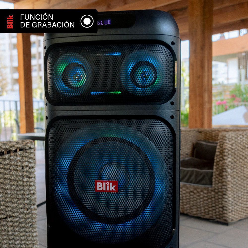 Parlante Bluetooth Karaoke Con Microfono Blik Lightup700