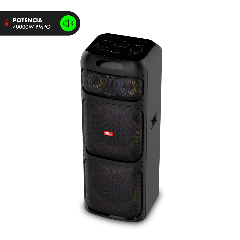 Parlante Bluetooth Karaoke Con Microfono Blik Lightup900