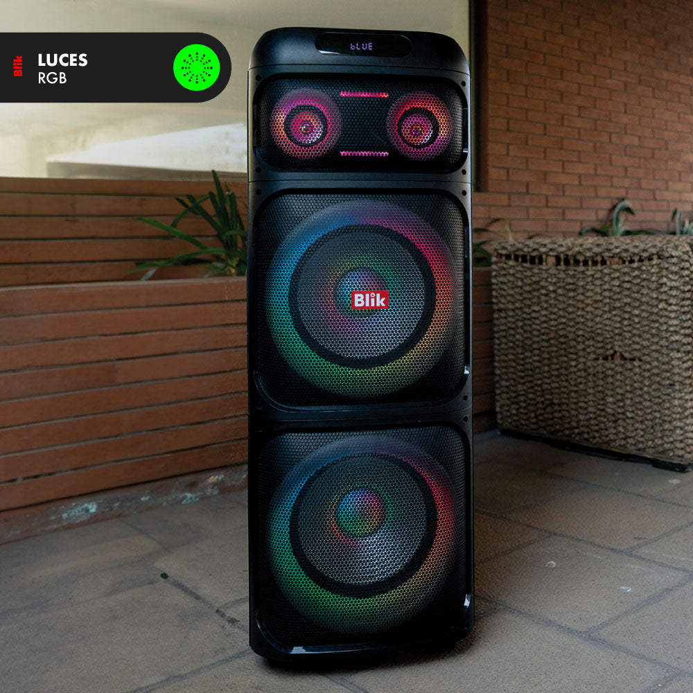 Parlante Bluetooth Karaoke Con Microfono Blik Lightup900