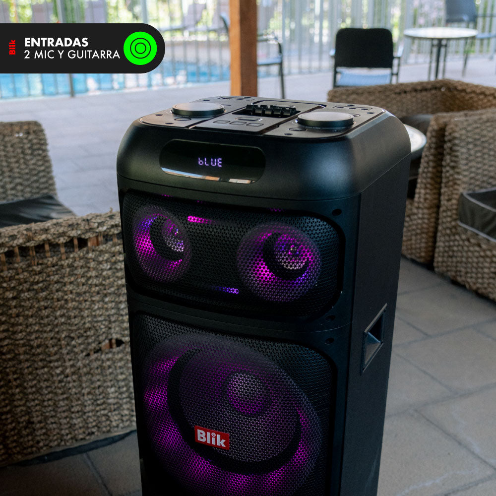 Parlante Bluetooth Karaoke Con Microfono Blik Lightup900