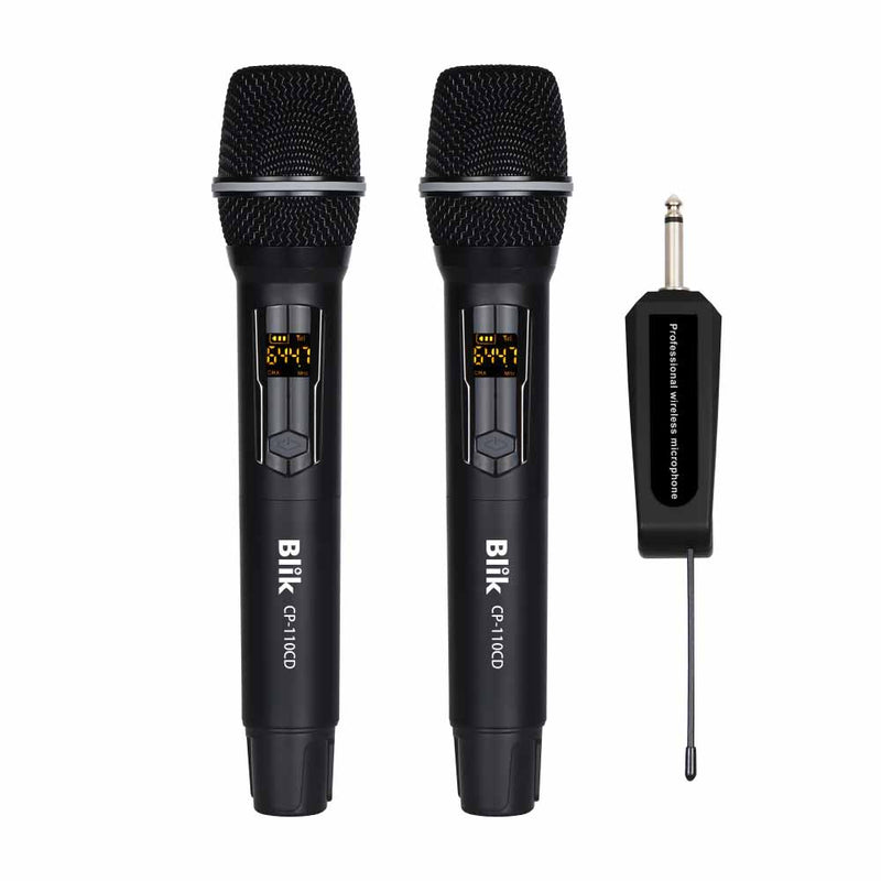Par De Micrófonos Inalámbricos Con Receptor Karaoke Blik