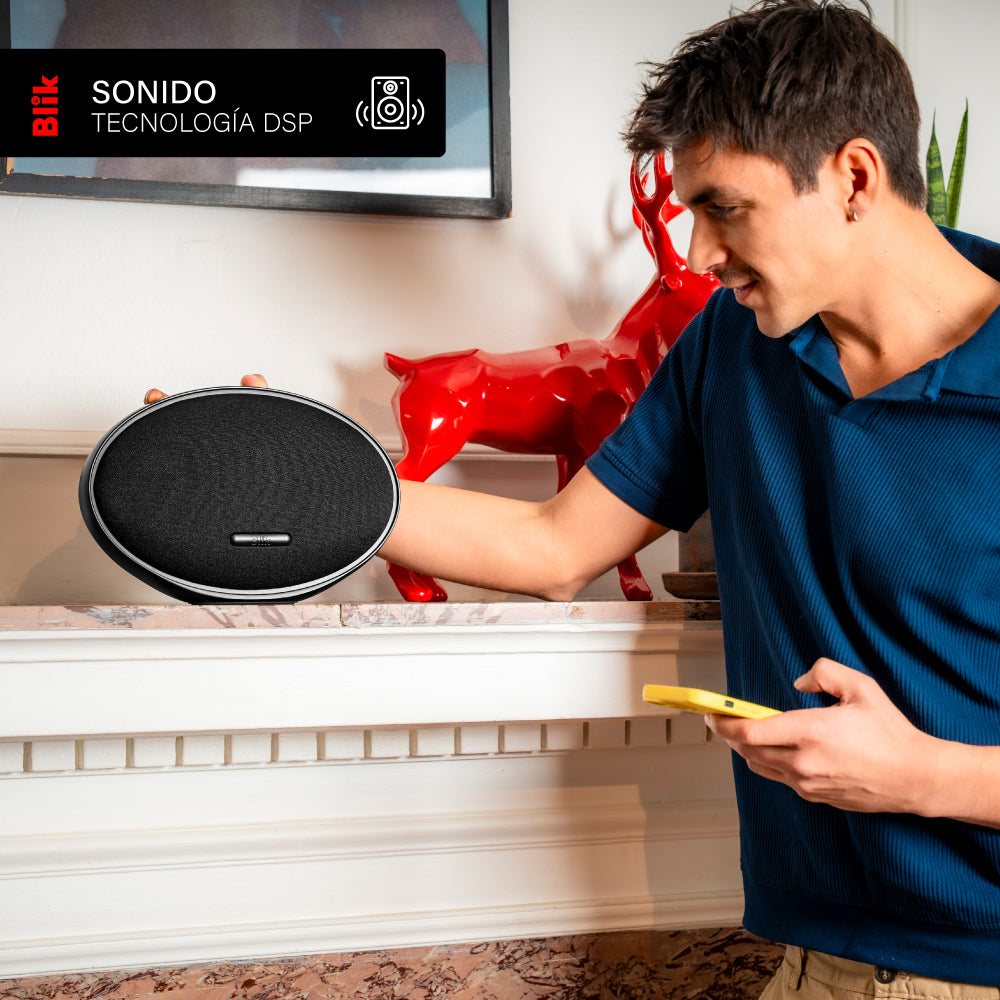 Parlante Bluetooth Blik Moonlight 60W Hi-Fi 15H DSP Negro