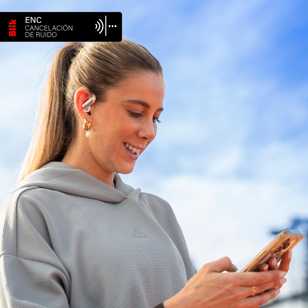 Audífonos Bluetooth Blik Motion Open-Ear 32H Crema
