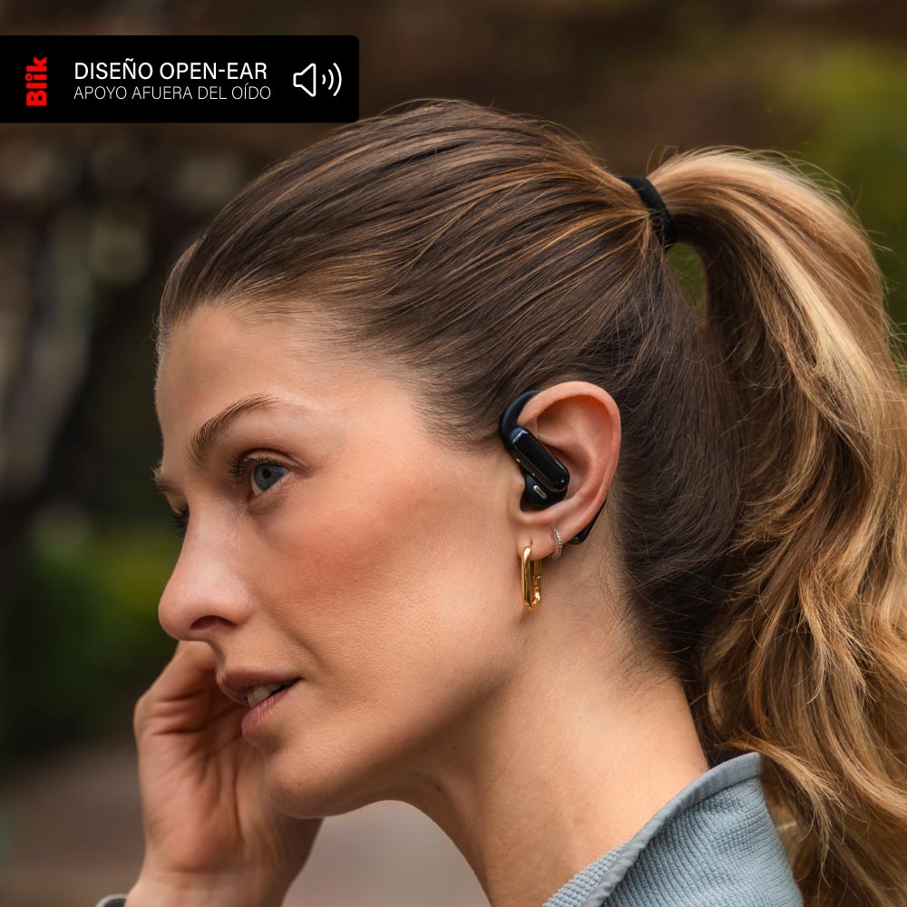 Audífonos Bluetooth Blik Motion Open-Ear 32H Negro