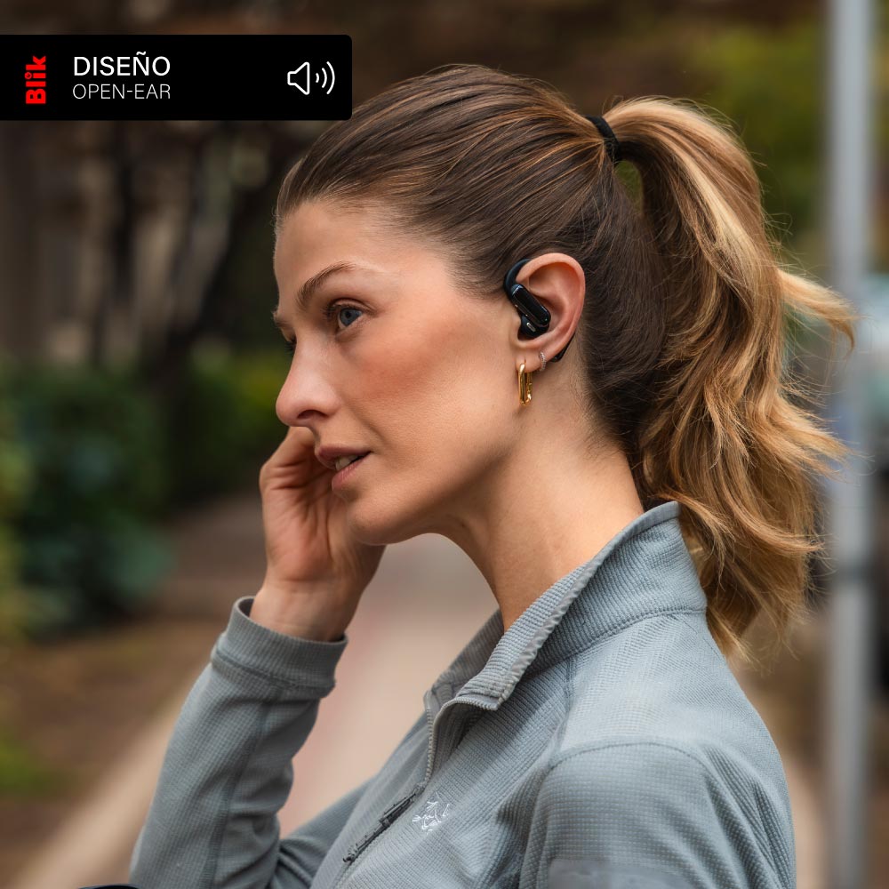 Audífonos Bluetooth Blik Motion Open-Ear 32H Negro