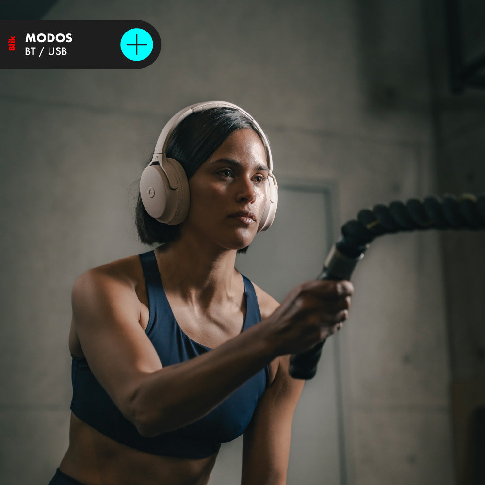 Audífonos Bluetooth Blik Neo Cancelación De Ruido 60H Rosa modos de reproduccion