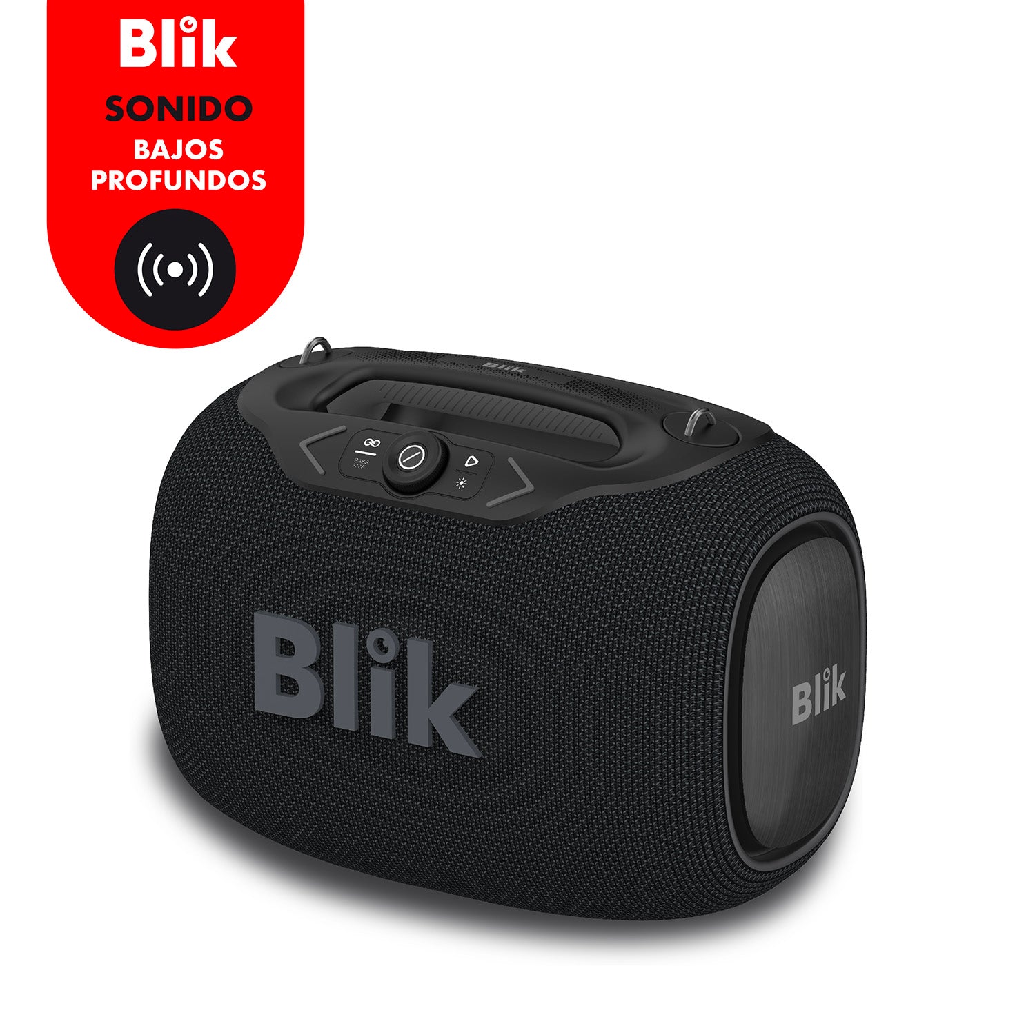 Parlante Bluetooth Portátil Blik Partybass120 Negro 120W IPX6 - Blik