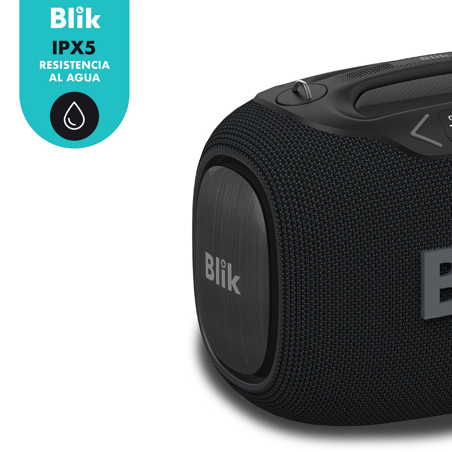 Parlante Bluetooth Portátil Blik Partybass120 Negro 120W IPX6 - Blik