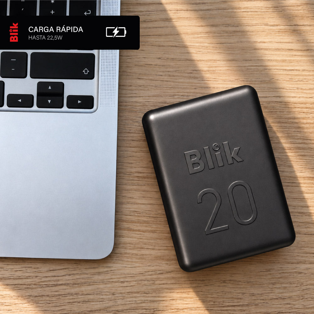 Batería Externa PowerBank Blik Power20 20000mAh 22.5W Negro