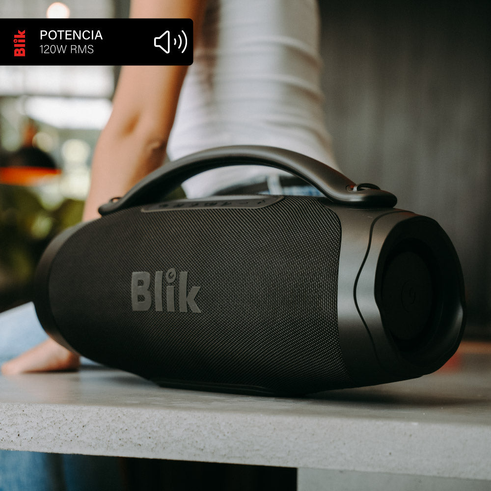 Parlante Bluetooth Portátil Blik Powerbass120 120W 8 Hrs