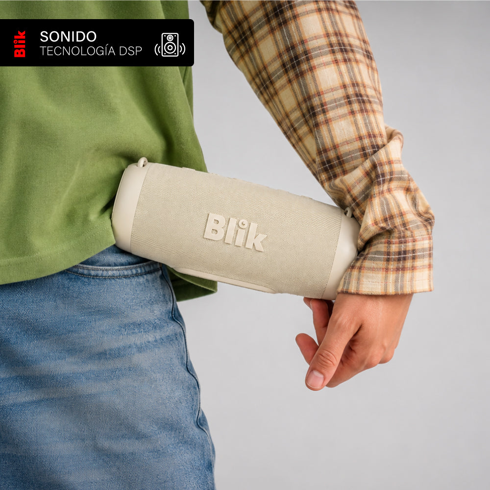 Parlante Bluetooth Portátil Blik Powerbass30 30W Crema
