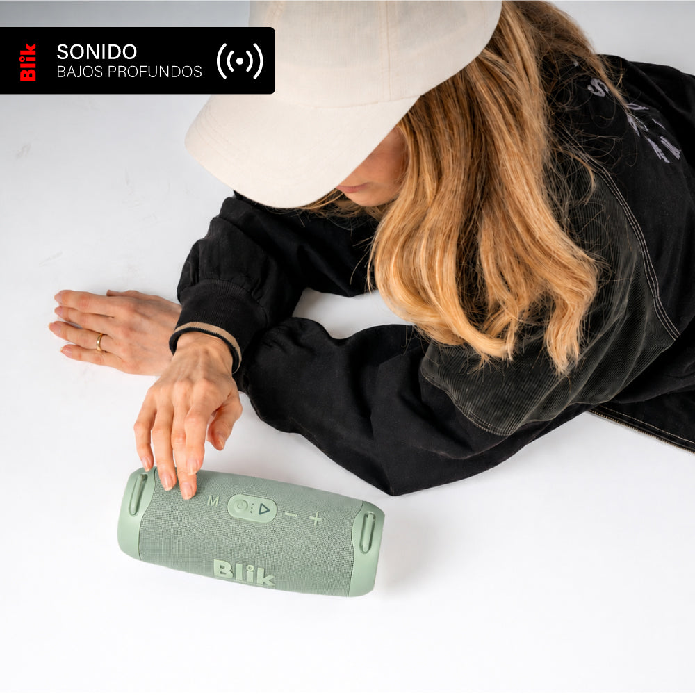 Parlante Bluetooth Portátil Blik Powerbass30 30W Verde