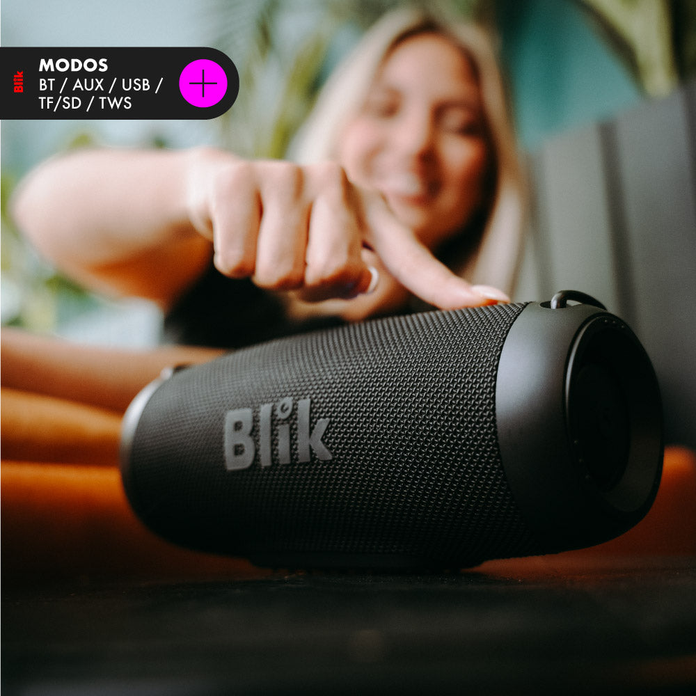 Parlante Bluetooth Portátil Blik Powerbass30 30W RMS 34 Hrs