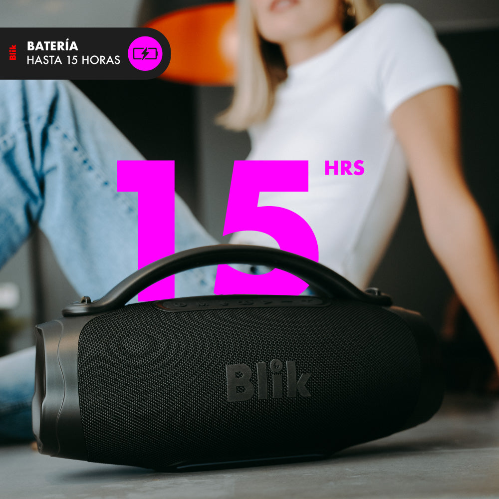 Parlante Bluetooth Portátil Blik Powerbass60 60W 15 Hrs