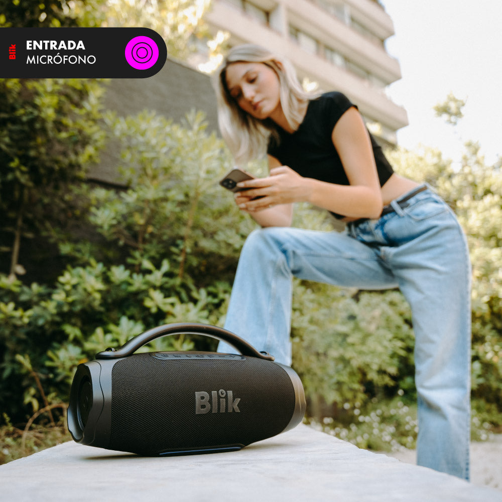 Parlante Bluetooth Portátil Blik Powerbass60 entrada de microfono