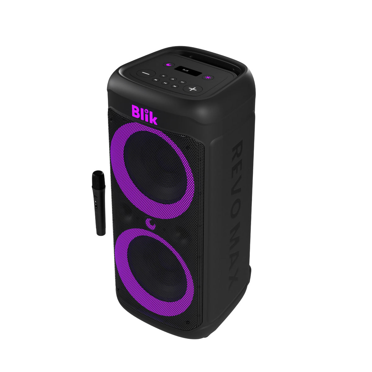 Parlante Karaoke Blik Revomax 15.000W PMPO Auracast