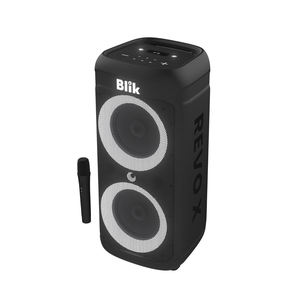 Parlante Karaoke Blik Revo X 10.000W PMPO Auracast