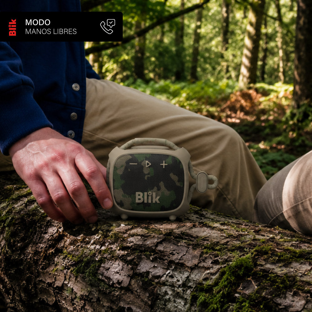 Parlante Bluetooth Blik Rider militar manos libres