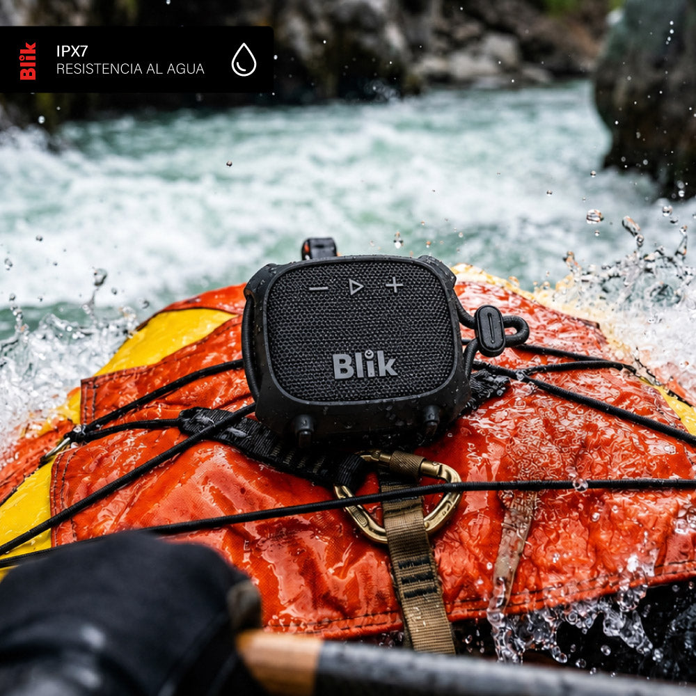Parlante Bluetooth Blik Rider resistencia al agua IPX7