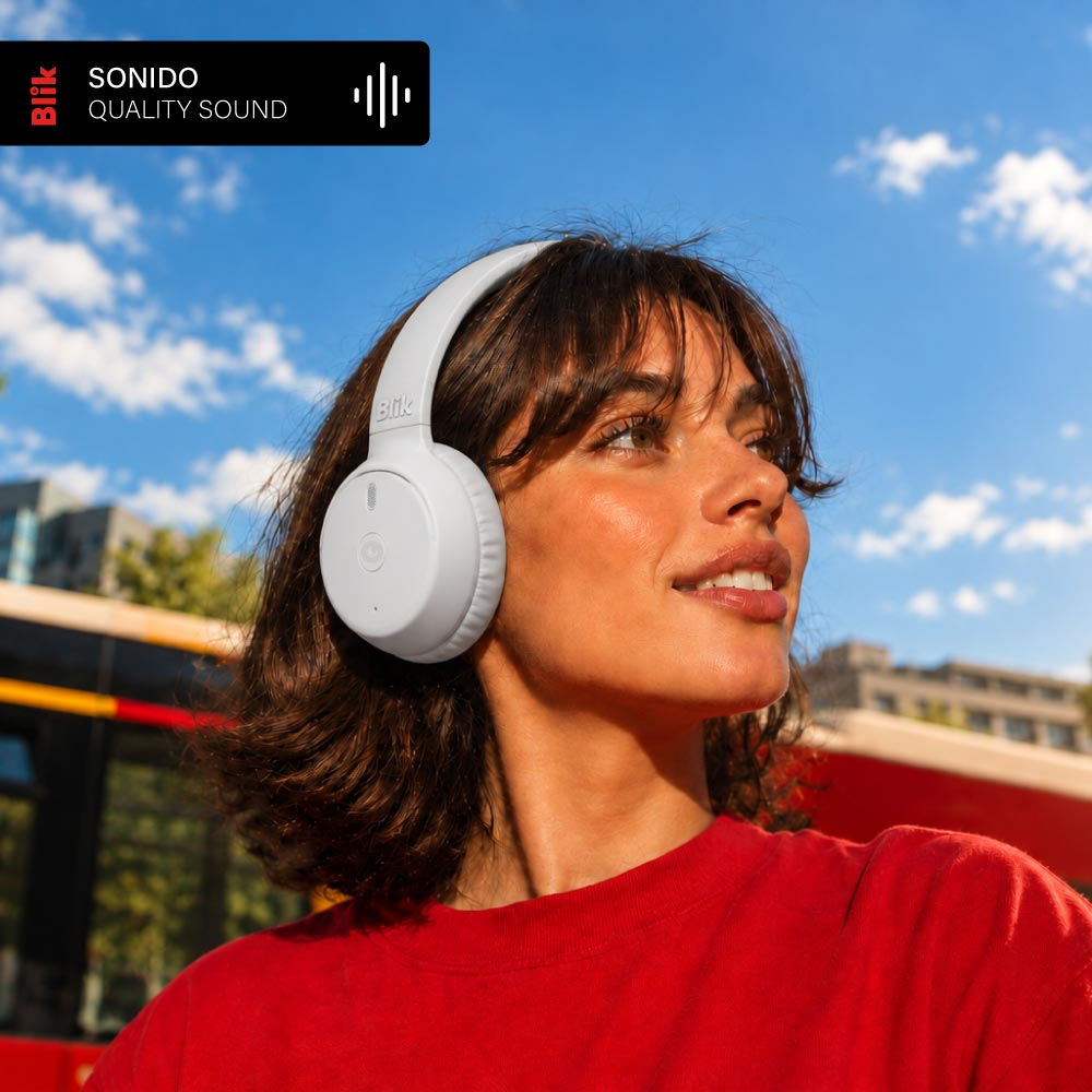 Audifonos Bluetooth Inalambricos Blik Soul250 Gris 20 Hrs sonido de calidad