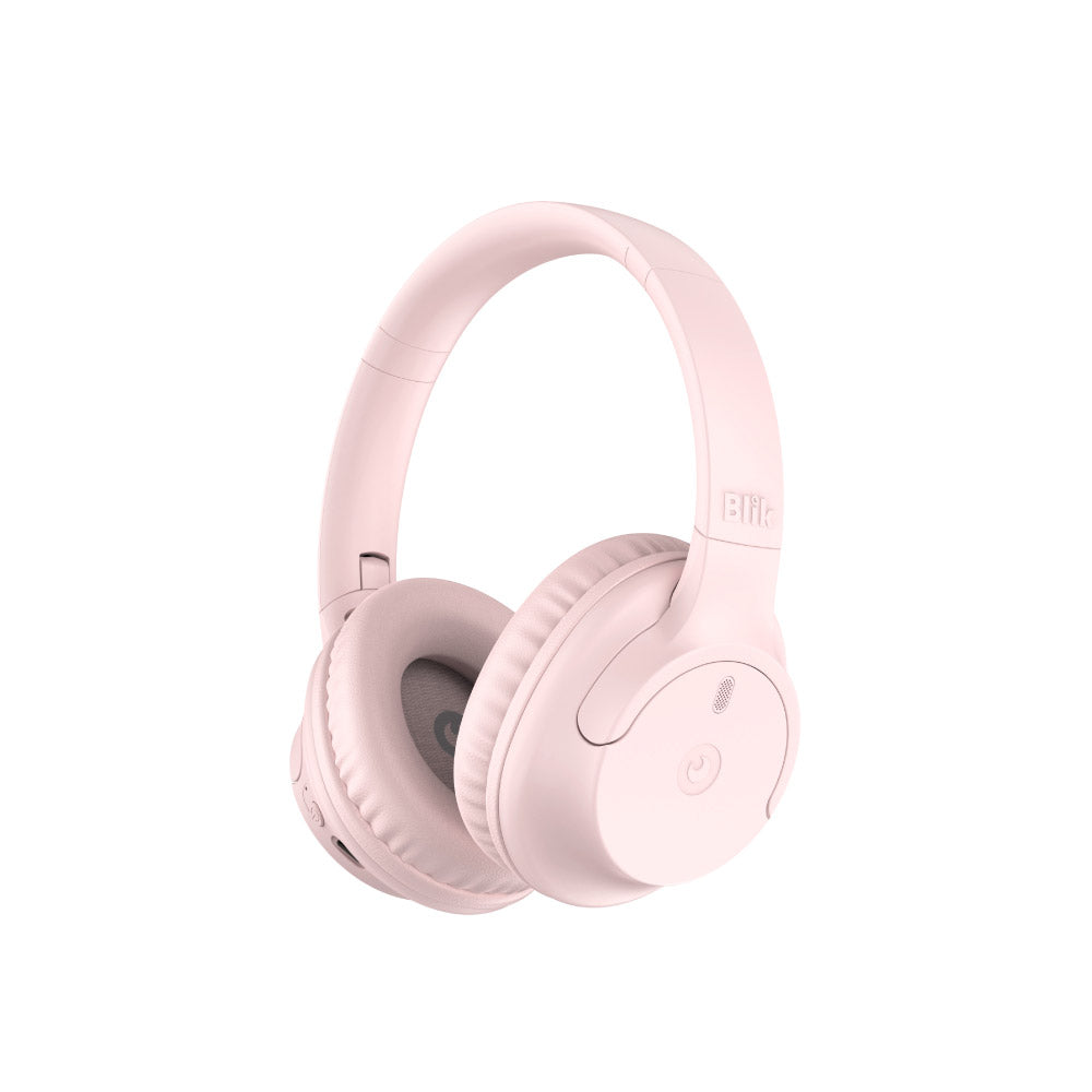 Audífonos Bluetooth Inalámbricos Blik Soul250 Rosados 20 Hrs