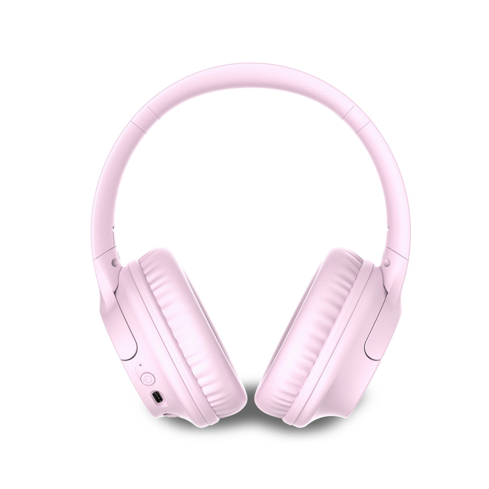 Audifonos Bluetooth Inalambricos Blik Soul250 Rosados Lado