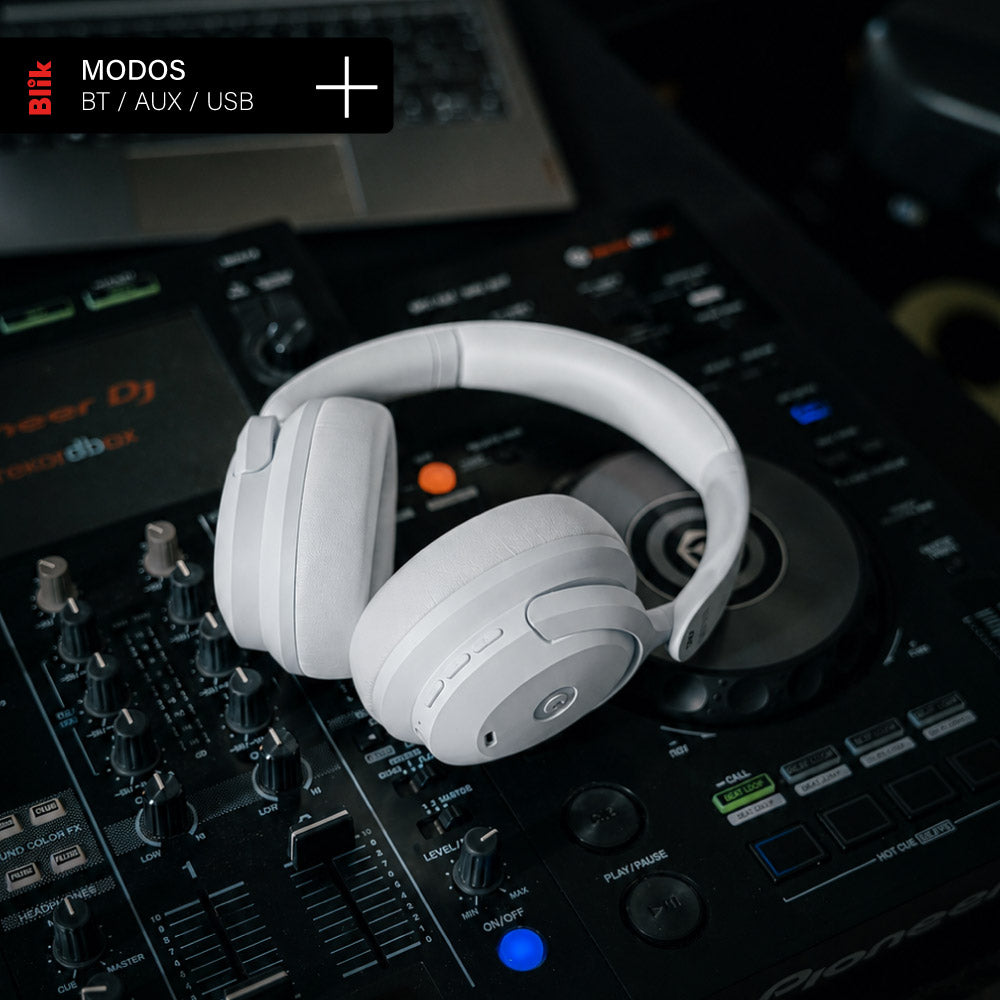 Audifonos Bluetooth Blik Soul900 Gris Cancelación De Ruido 60H