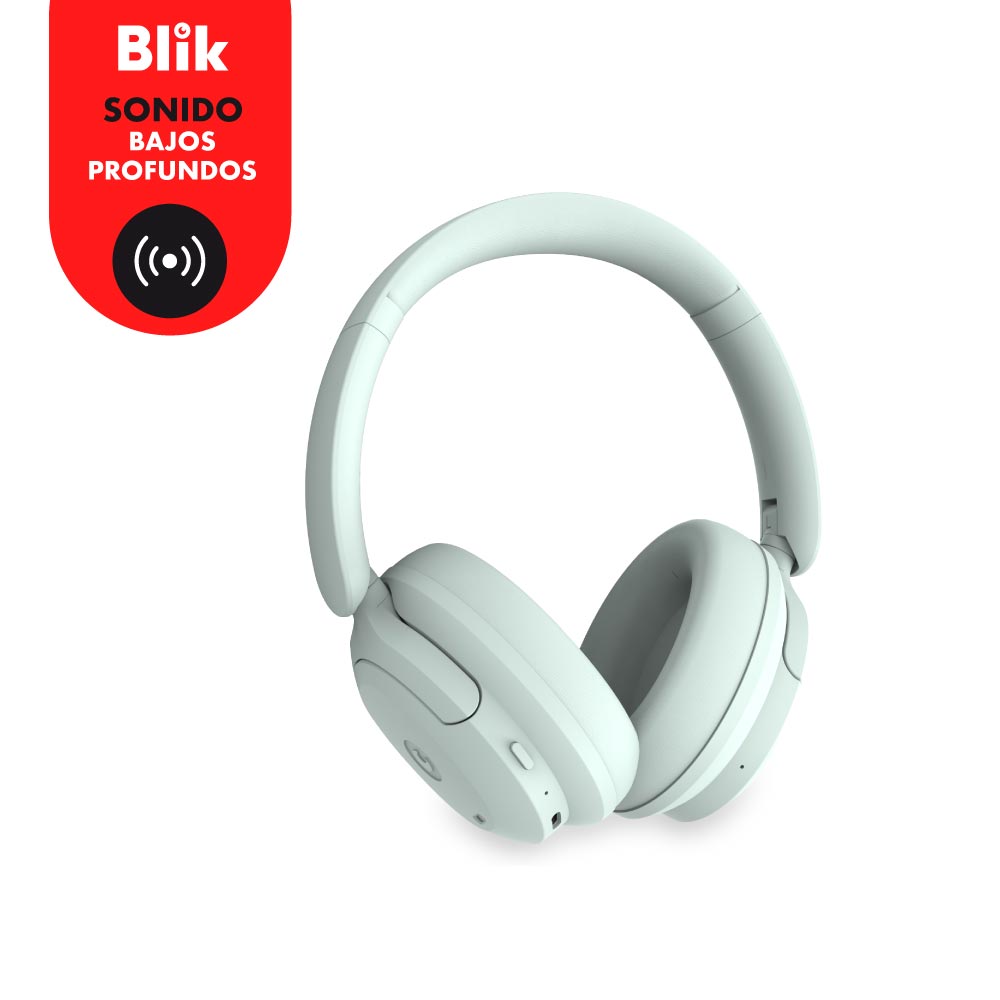 Audifonos Bluetooth Blik Soul900 Cancelación De Ruido 60H Verde