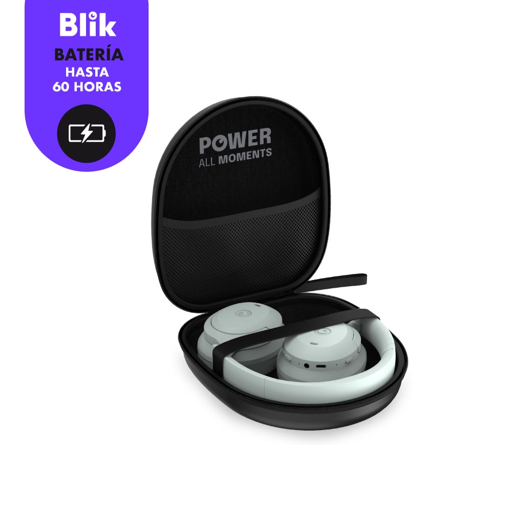 Audifonos Bluetooth Blik Soul900 Cancelación De Ruido 60H Verde