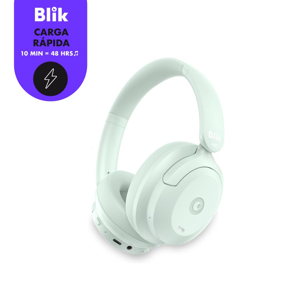 Audifonos Bluetooth Blik Soul900 Cancelación De Ruido 60H Verde