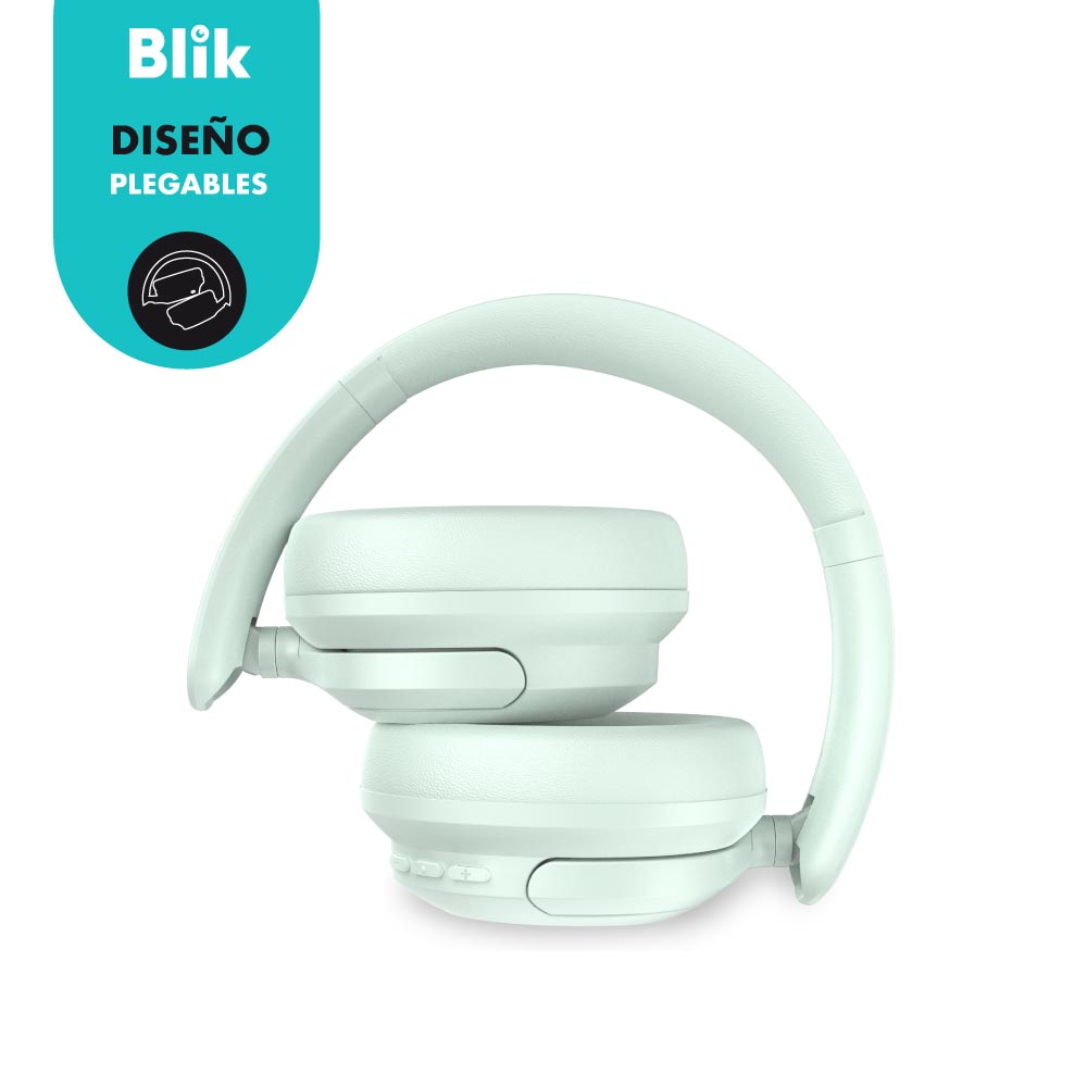Audifonos Bluetooth Blik Soul900 Cancelación De Ruido 60H Verde