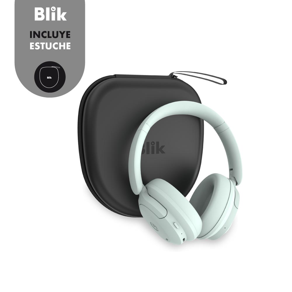 Audifonos Bluetooth Blik Soul900 Cancelación De Ruido 60H Verde