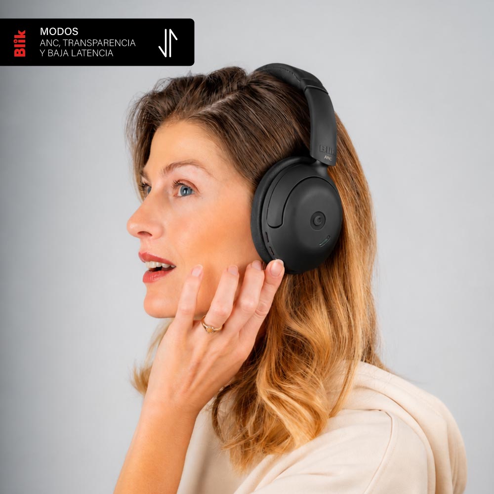 Audífonos Bluetooth Blik Soul950 MODOS ANC, TRANSPARENCIA Y BAJA LATENCIA
