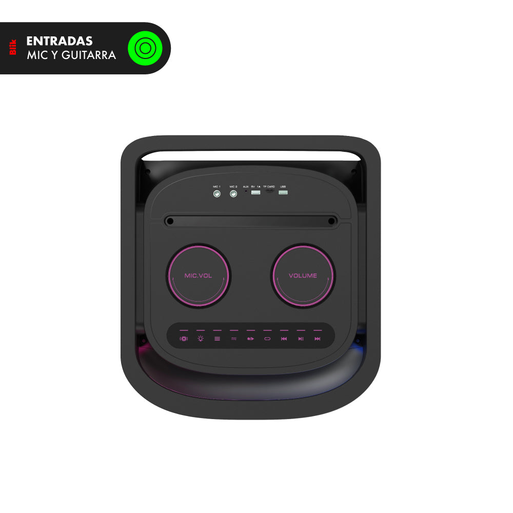 Parlante Bluetooth Karaoke Con Microfono Blik Towerbass