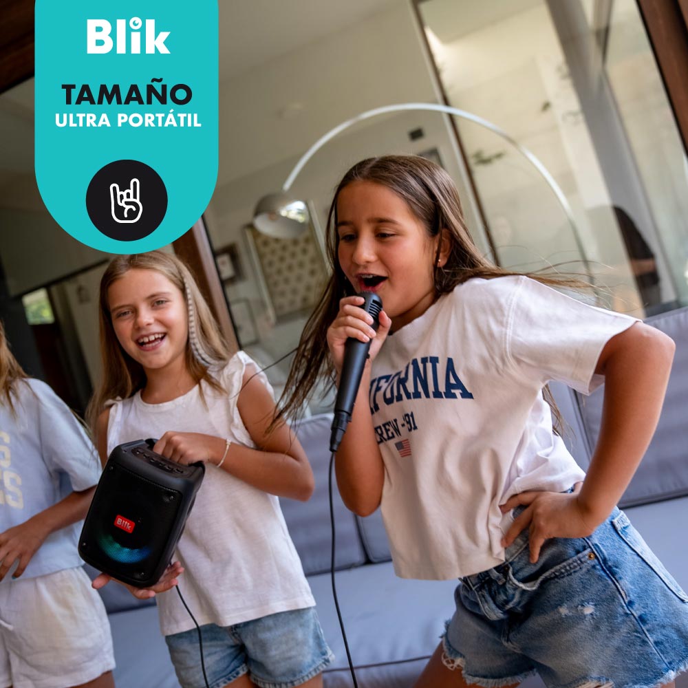 Parlante Bluetooth Karaoke Con Microfono Blik Voice - Blik